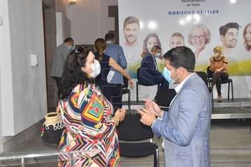 La presentación del Plan de Reactivación Económica y Social de Telde tuvo lugar este lunes en la ermita de San Pedro Mártir (Foto Francisco Javier Santana)